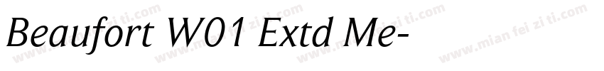 Beaufort W01 Extd Me字体转换